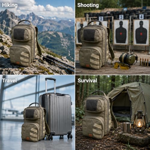 ROARING FIRE Brushfire Tactical Backpack, MOLLE Rucksack - Image 5