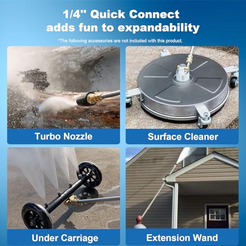 5000PSI Heavy Duty Electric Pressure Washer, Built in 1L - Image 5
