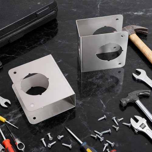 2 Pcs Stainless Steel Lock and Door Reinforcement Plate - Image 3