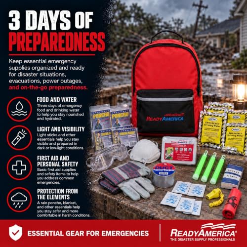 Ready America 70287 Tornado Emergency 2-Person 3-Day Backpack - Image 5