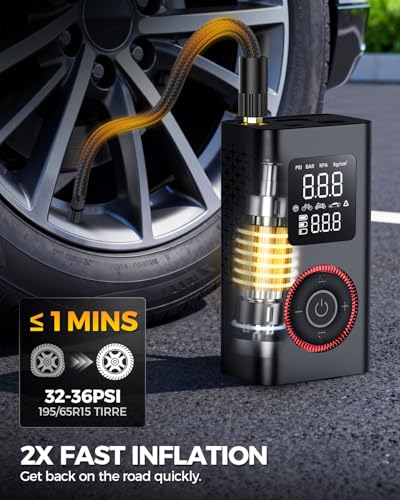 Tire Inflator Portable Air Compressor - 150 PSI Cordless - Image 4