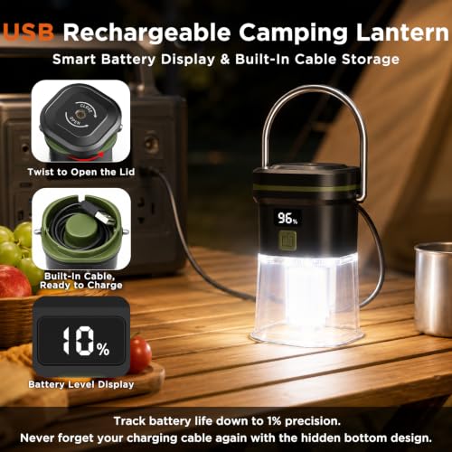 LED Camping Lantern Rechargeable Super Bright 1000LM - Image 5