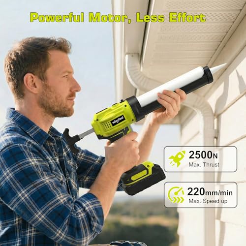 Cordless Caulking Gun Compatible with DeWalt 20V Max | Home Repair - Image 6