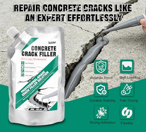 Concrete Crack Filler, 1.1LB Self Leveling Cement Crack | Home Repair - Image 3