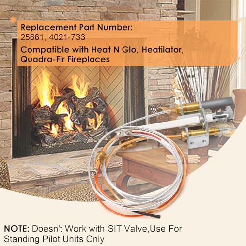 4021-733 Pilot Assembly Kits Propane Gas for Heat N Glo - Image 6