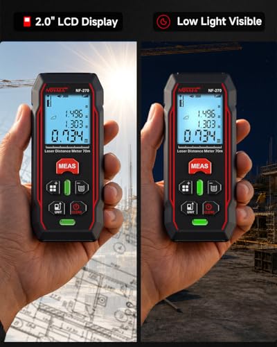 NOYAFA 230Ft Laser Measuring Tool, Digital Laser Tape Measure - Image 6