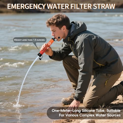 Emergency Water Filter Straw, Personal Survival Water - Image 6