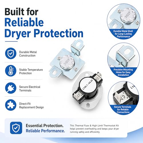 279973 Dryer Thermal Cut-Off Fuse Kit Replacement | Laundry & Clothing - Image 5