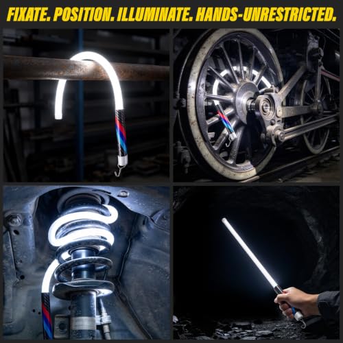 BURMONG Bendable LED Flashlight Stick,29.8" Flexible Mechanic - Image 6