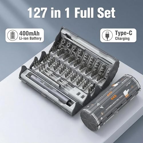 Mini Electric Screwdriver Cordless Set, 127-in-1 Precision - Image 6