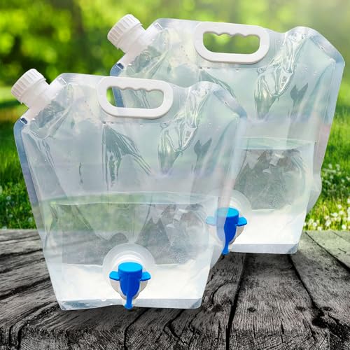 Cooltto 2 Pack 1.3 Gallon Premium Collapsible Water - Image 2