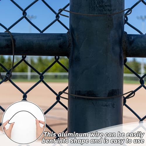 100 Pcs 8-1/4 Inch Black Chain Link Fence Ties Heavy Duty - Image 6