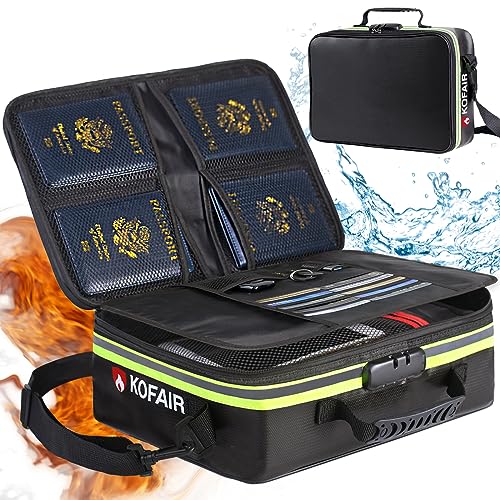 Fireproof Document Bag (16 x 11 x 5 inch) with Lock & - Image 2