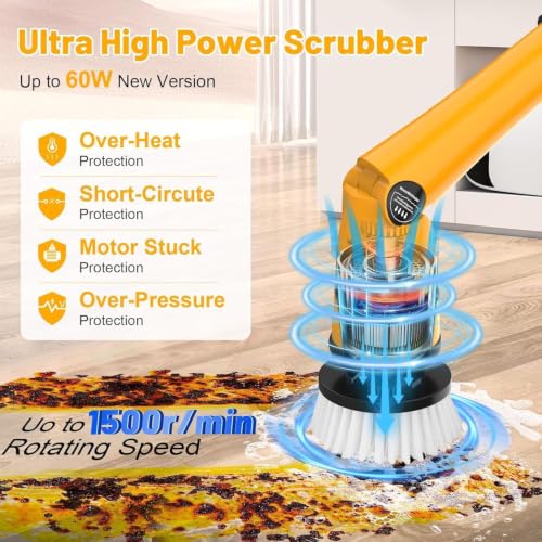 1500 RPM Electric Spin Scrubber for DeWalt 20V Battery - Image 7