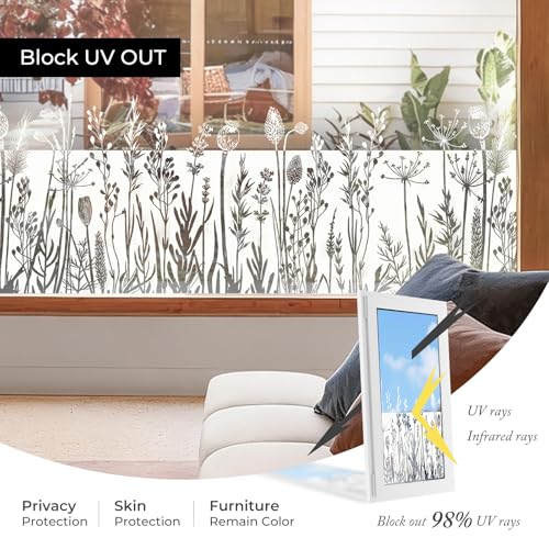 Stained Glass Window Film, Window Film Decorative, 17.5 x 78.7 in - Image 6