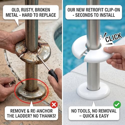 Pool Escutcheon Plates/Pool Ladder Cover Plate/Pool Trim Rings - Image 5