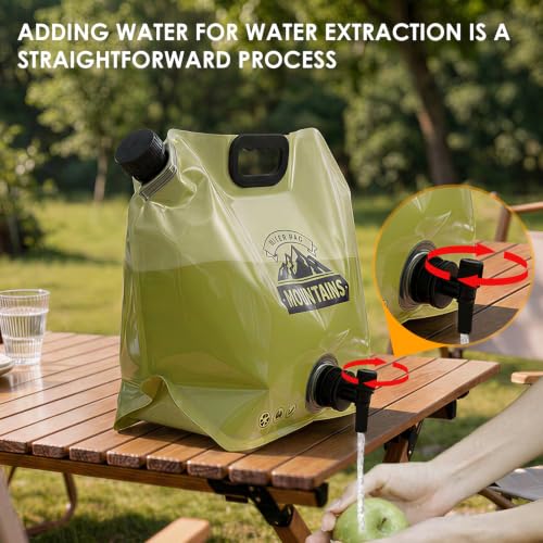 4 Pack Collapsible Water Container 2.1 Gallon, Dual-Port - Image 5