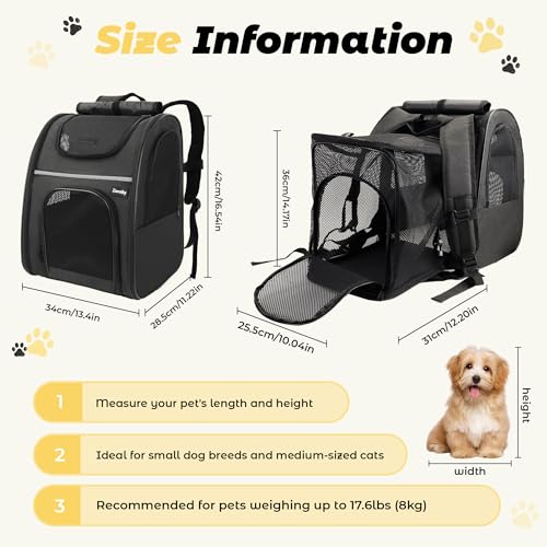 Cat Backpack Carrier – Expandable Airline Approved Pet - Image 3