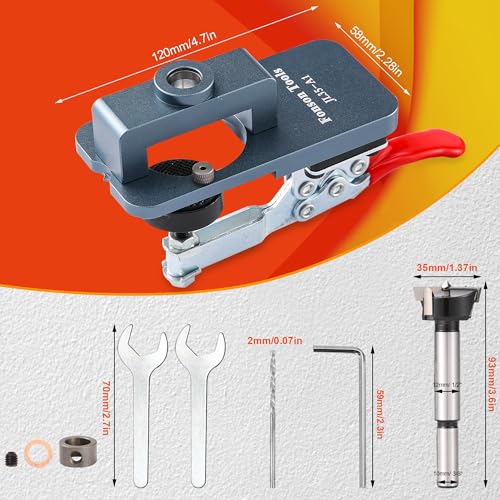 Metal Concealed Hinge Jig, 35MM Cabinet Hinge Jig Drilling - Image 3