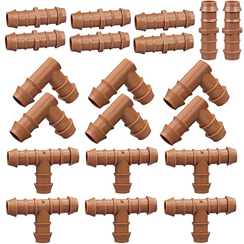 Irrigation Fittings Kit for 1/2"(.600" ID) Tubing,20 Pieces Set-8 - Image 2