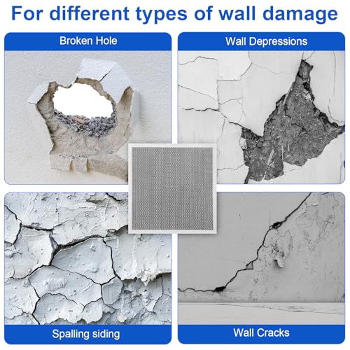 Blulu 13 Pcs 12 x 12 Inch Drywall Repair Kit Self Adhesive - Image 7