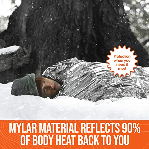 Mylar Emergency Blankets, Survival Space Blanket Kit, 12-Pack - Image 5