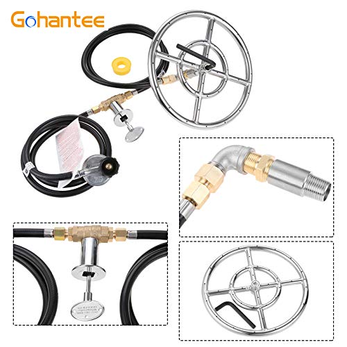 Fire Ring Burner Valve Assembly Kit, 12 inch Stainless Steel Fire - Image 6