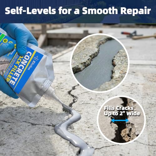 JDiction Concrete Crack Filler, Self-Leveling Flexible Repair - Image 3