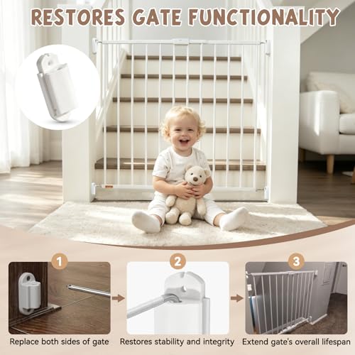 2 Pack Upper Hinge Replacement Compatible with Regalo Baby - Image 8