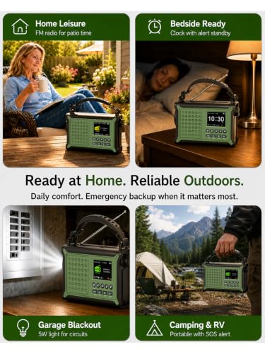 S.A.M.E. NOAA Weather Radio with 12000mAh Battery & 2.4" Color - Image 8