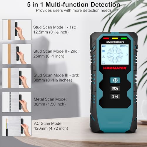 HANMATEK Stud Finder Wall Scanner,5 in 1 Multifunction | Home Repair - Image 3
