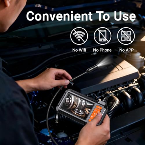 32.8-Foot Flexible Cable Endoscope Camera with Light - Image 4