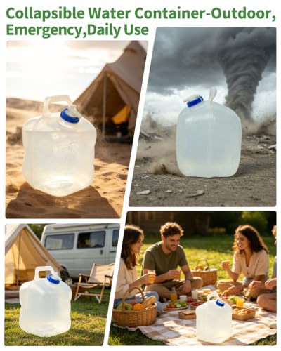 2 Pack 2.64 Gallon Collapsible Water Container Camping - Image 7