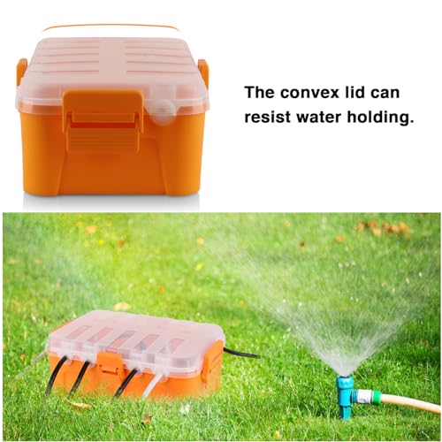 Large IP54 Waterproof Outdoor Electrical Box with Transparent Lid - Image 7