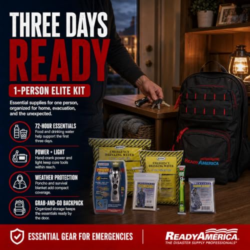 Ready America 70450 Elite 1-Person 3-Day Emergency Backpack - Image 3