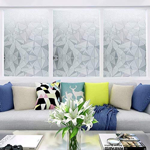 Window Privacy Film 3D No Glue Static Cling, Pure 17.7"x 78.7" - Image 3