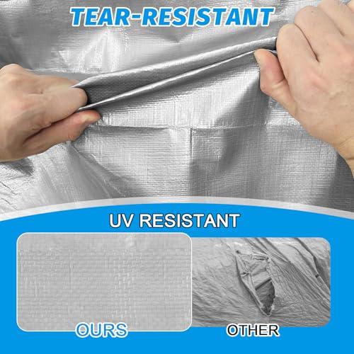 16Mil Tarps Heavy Duty Waterproof 16x20 Finished Size - Image 5