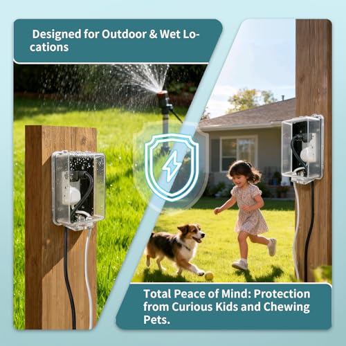 Outdoor Outlet Cover in-Use Weatherproof (1 pack) - Image 4