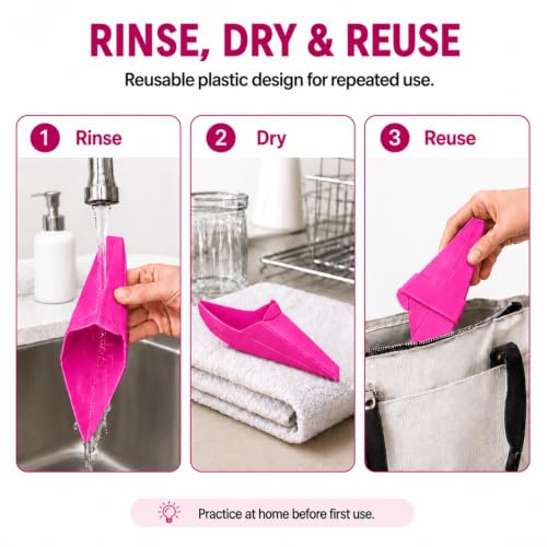 Portable Female Urinal, Leak-Resistant Foldable Pee Funnel - Image 5
