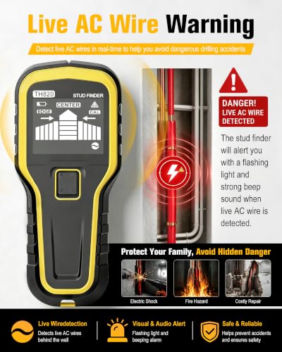 Stud Finder Wall Scanner, Auto Calibration 5 in 1 | Home Repair - Image 6