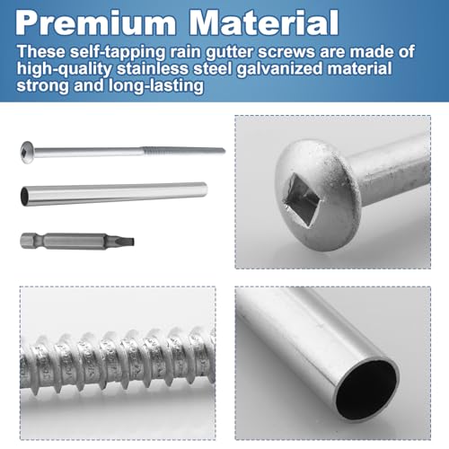 15 Pack Gutter Screw 7-Inch Screw & Stainless Steel - Image 4