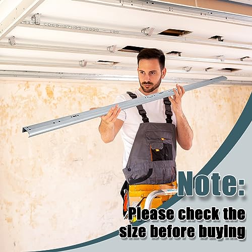 2 Pcs Garage Door Vertical Track Left Right Replacement for 7 ft - Image 6