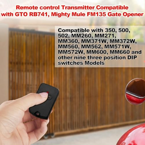 Kingdder 4 Pcs Gate Opener Remote Compatible with Mighty Mule - Image 5