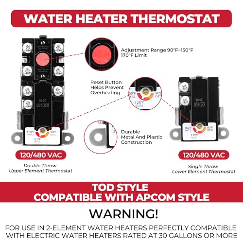 EWH-01 Electric Water Heater Tune-Up Kit, Water Heater Parts Fit - Image 4