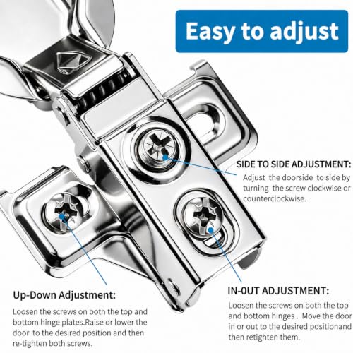 Cabinet Hinges - 60 Pack Soft Close Cabinet Hinges | Home Repair - Image 6