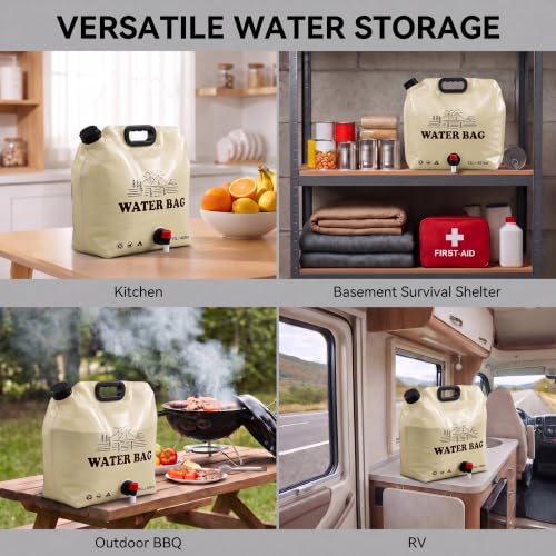 4‑Pack 3.17 Gallon Collapsible Water Container, Water Jugs - Image 6