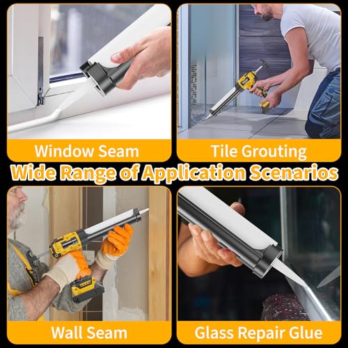 Cordless Caulking Gun Compatible with Dewalt 20V Max | Caulking Tools - Image 8