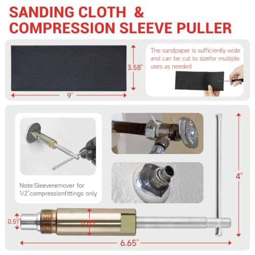DTLHCNCT 8Pcs Plumbing Tool Set with Angle Stop Wrench - Image 3