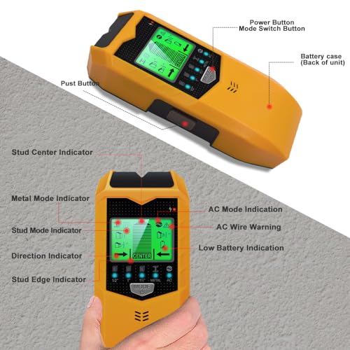 Stud Finder Wall Scanner 5-in-1 with Live Wire Detection - Image 5