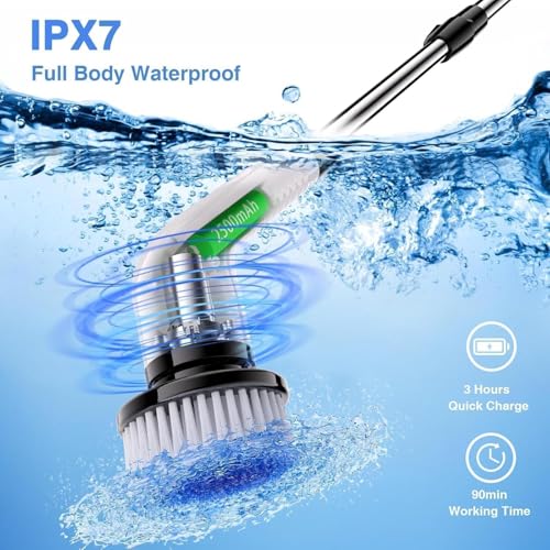 7-in-1 Electric Spin Scrubber, 25W Powerful Cordless - Image 4